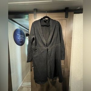 Long black sweater